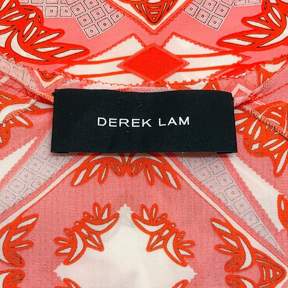 Derek Lam Coral Multi Silk Dress - Picture 4 of 4